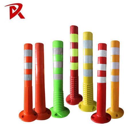 Latest company news about 2024 ความปลอดภัยทางถนน PU 750mm สีส้ม การจราจรแบบยืดหยุ่น โบลาร์ด