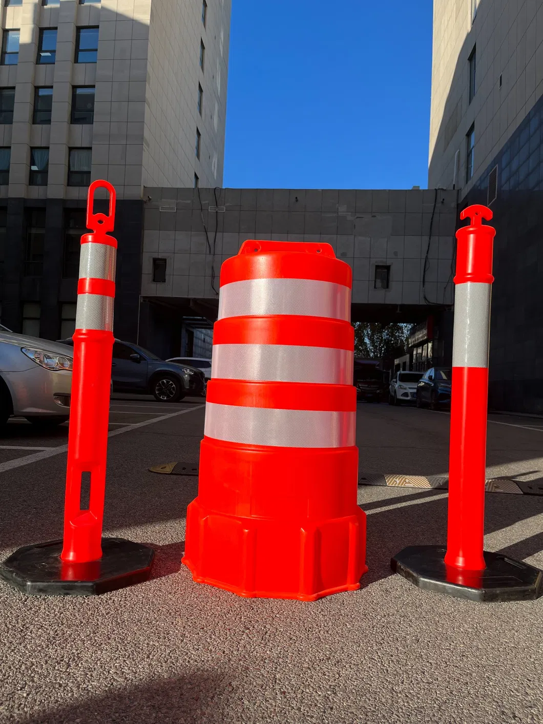 ถังจราจร PE ขายดีของ ROADSAFE, ถังกันกระแทก, ถังเตือนความปลอดภัยบนท้องถนน 1