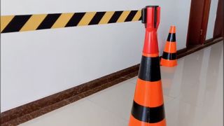 กรวยจราจรแบบท๊อปเปอร์ 5ม. 3ม. แผงกั้นแบบยืดหดได้