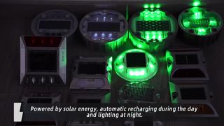 กระดุมถนนพลังงานแสงอาทิตย์ช่วยเพิ่มความปลอดภัย